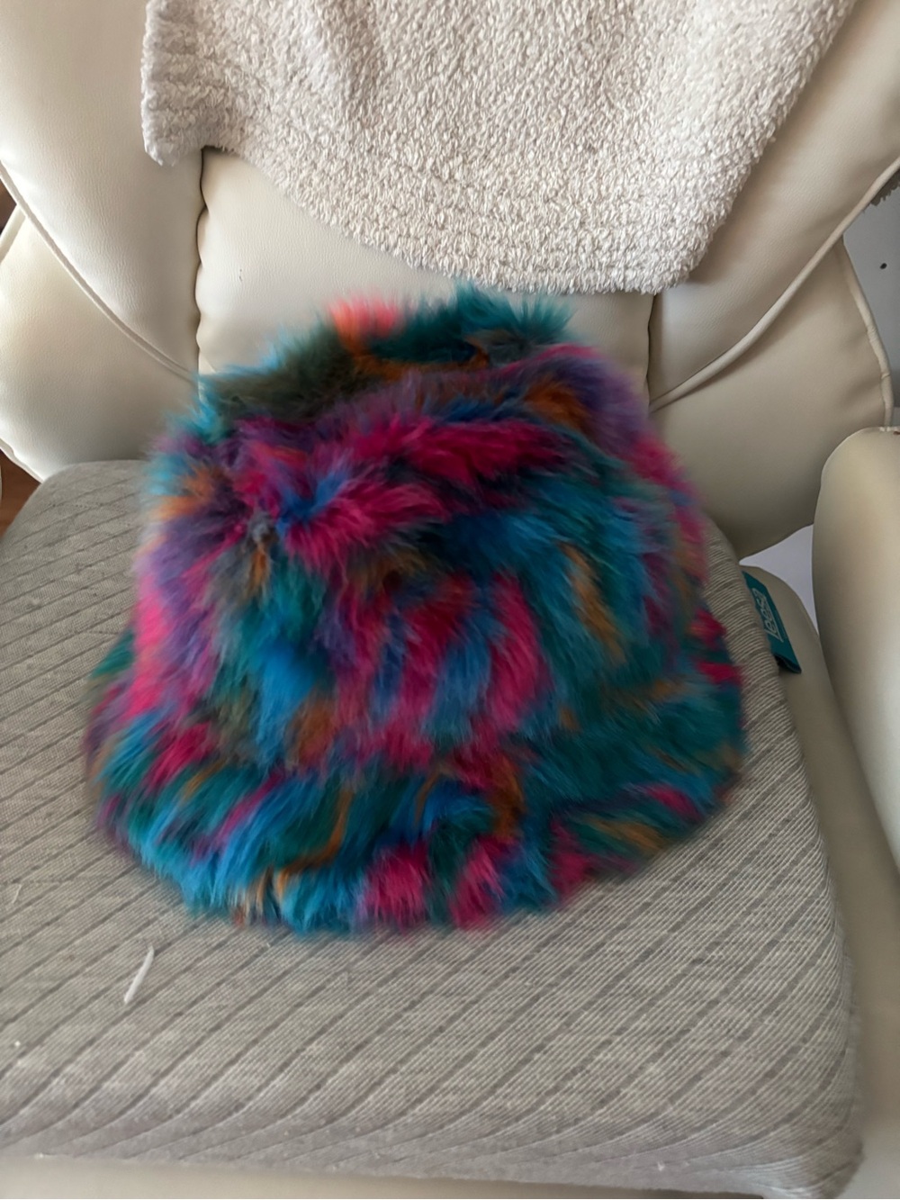 Miss Tiffy Bucket Hat in Galaxy Faux Fur